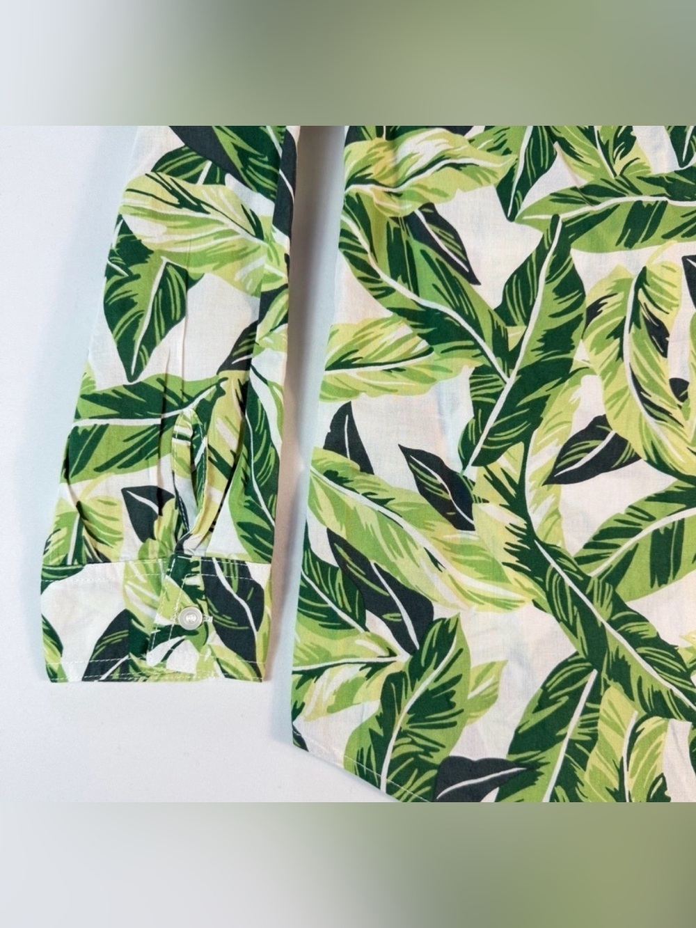 J. McLaughlin Botanical Resortwear Lois Blouse Small - Picture 6 of 7